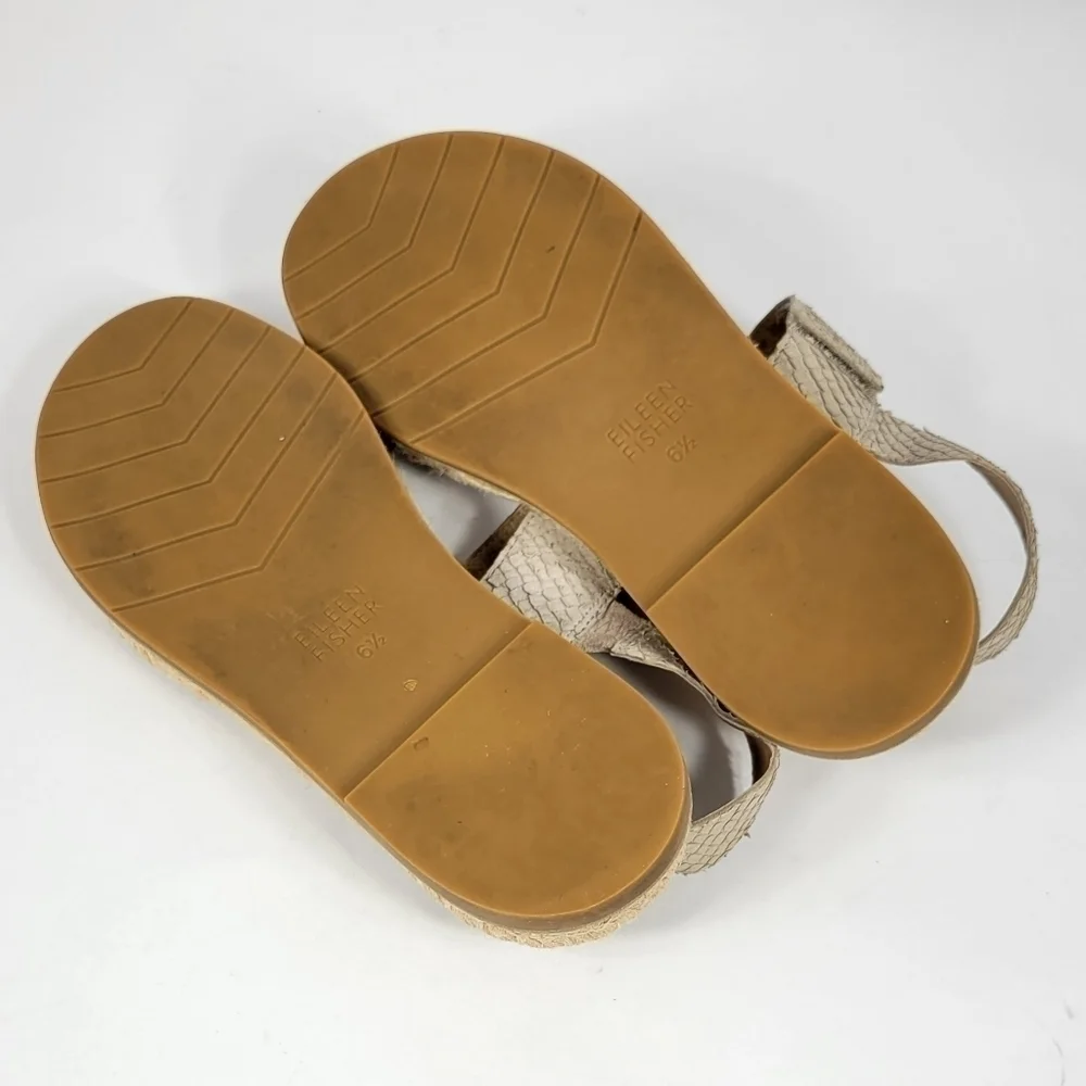 Eileen Fisher Sandals Espadrilles #298 Size 6.5